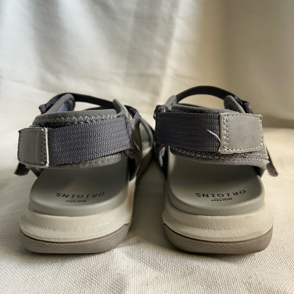 Earth Origins Sandals; Round Toe; Casual; Lightweight; Flat; Women’s Size 9-Gray - Picture 3 of 7